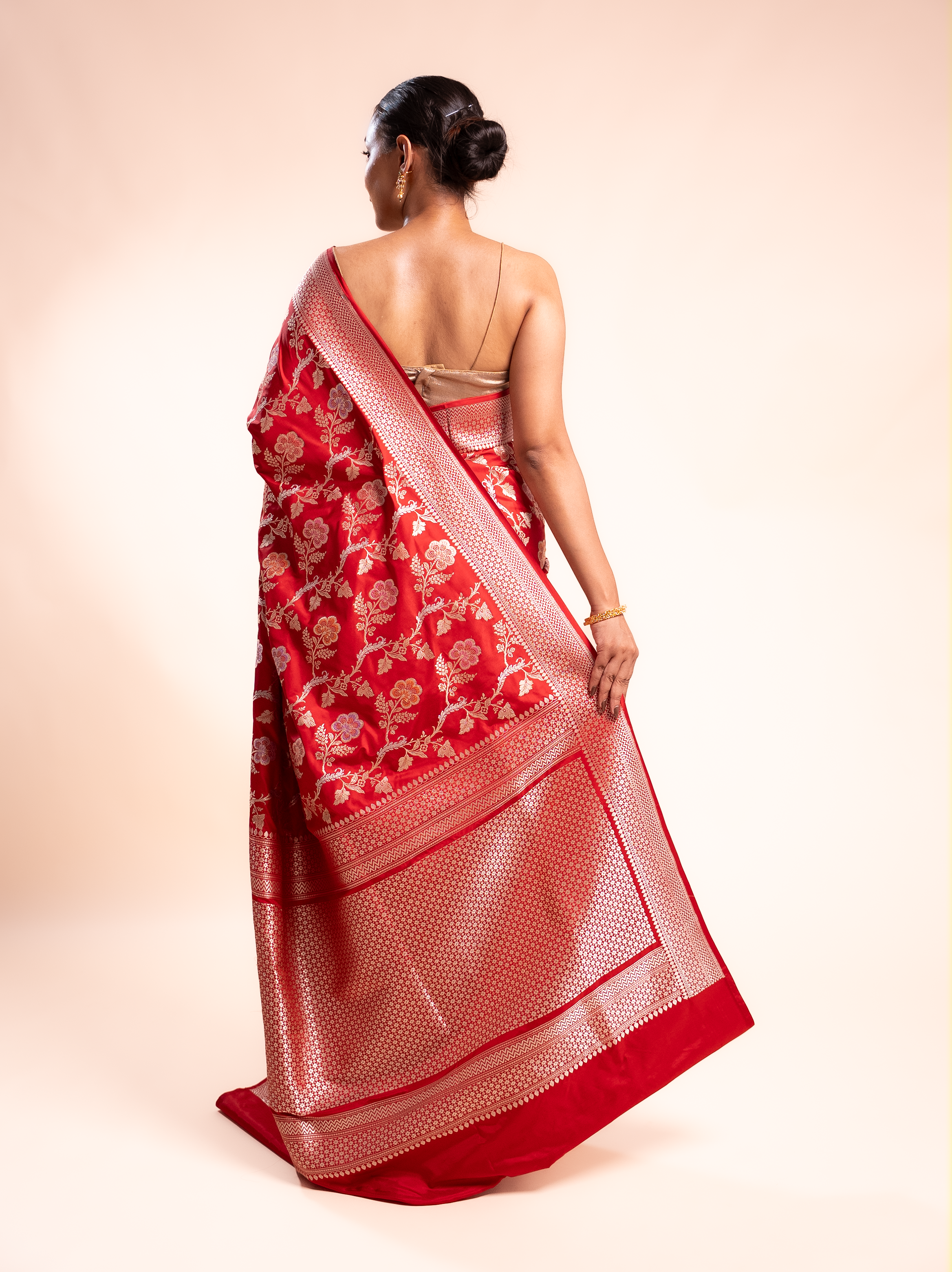 Madhulika - The Crimson Meenakari Garden