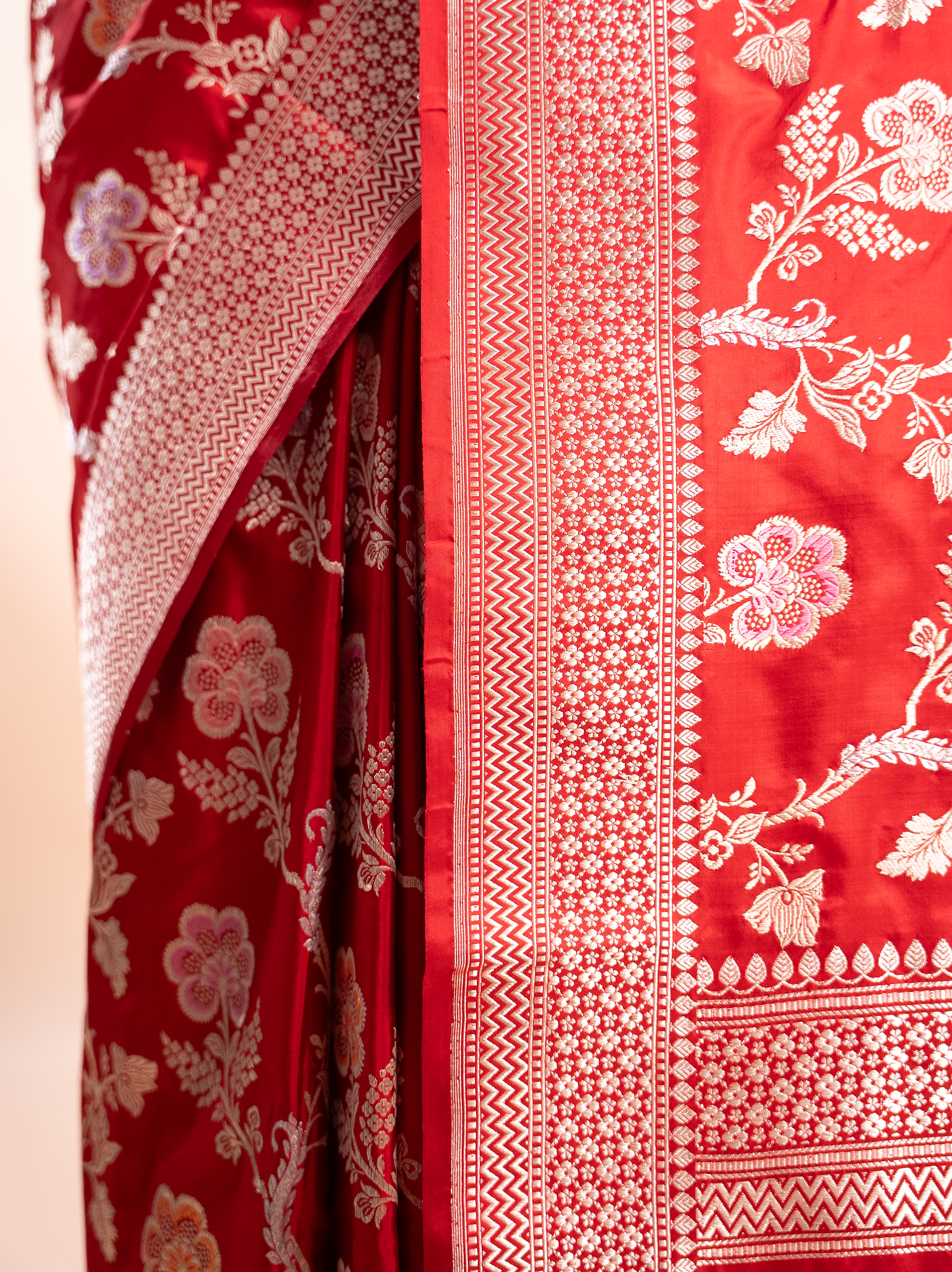 Madhulika - The Crimson Meenakari Garden