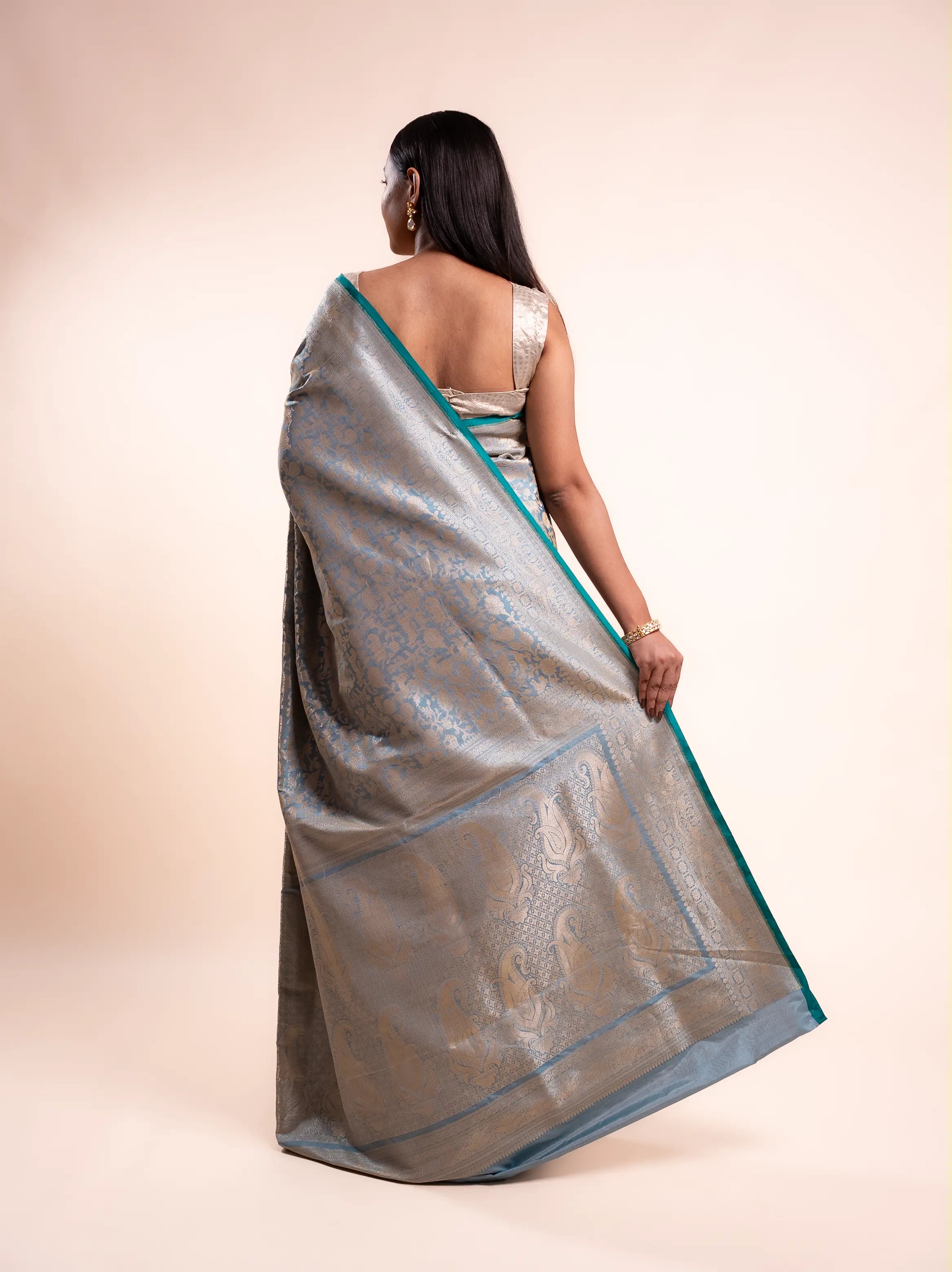 Mehalya - The Ice Blue Grandeur House of Banaras