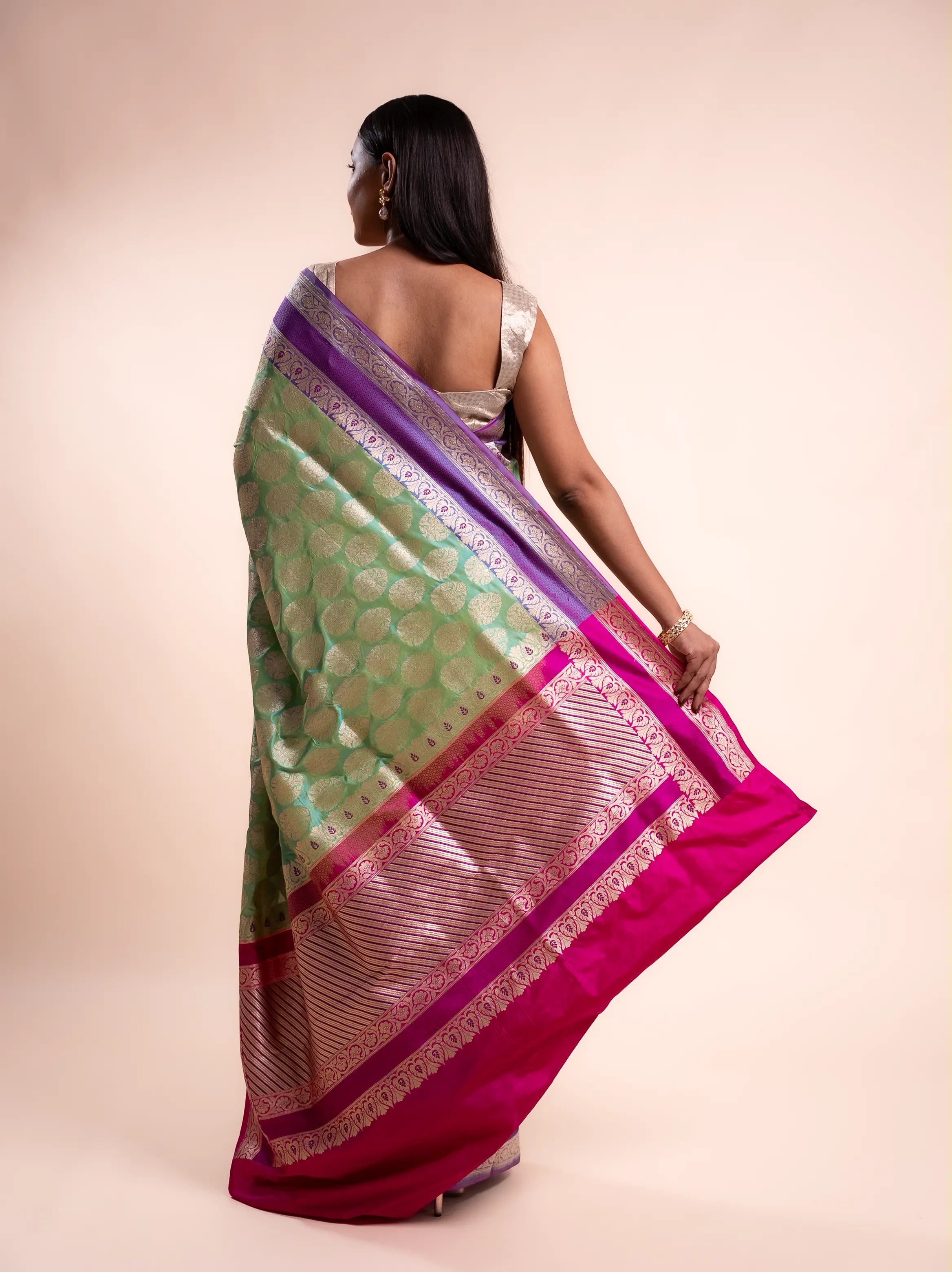 Eshani - The Pista Green Elegance House of Banaras