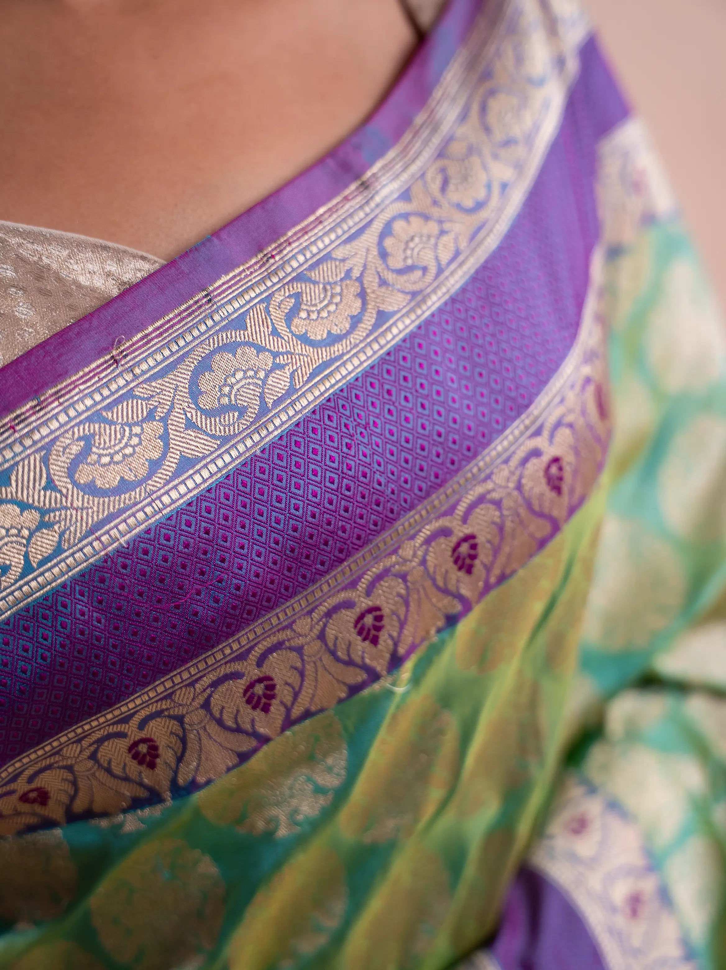 Eshani - The Pista Green Elegance House of Banaras