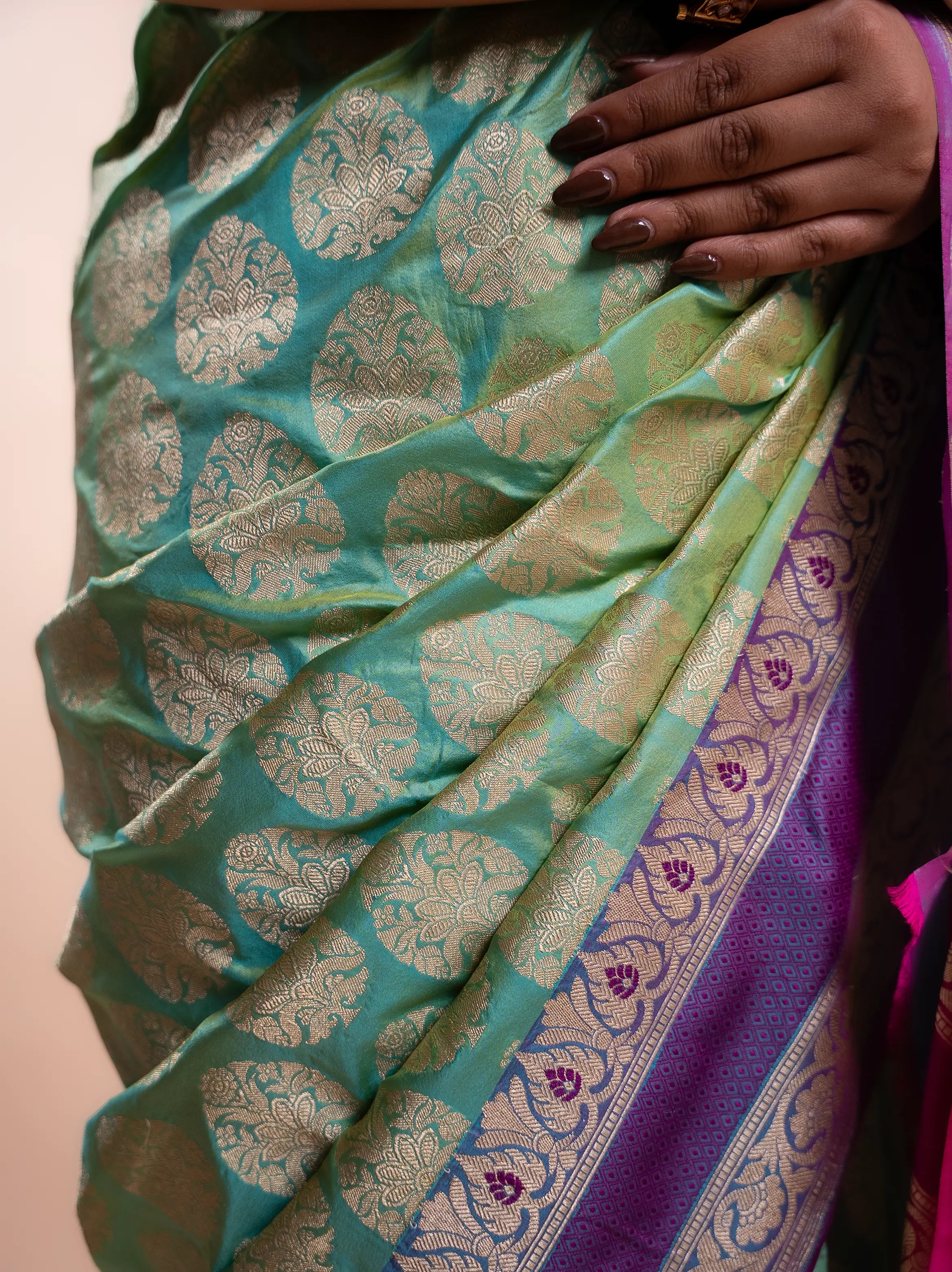 Eshani - The Pista Green Elegance House of Banaras