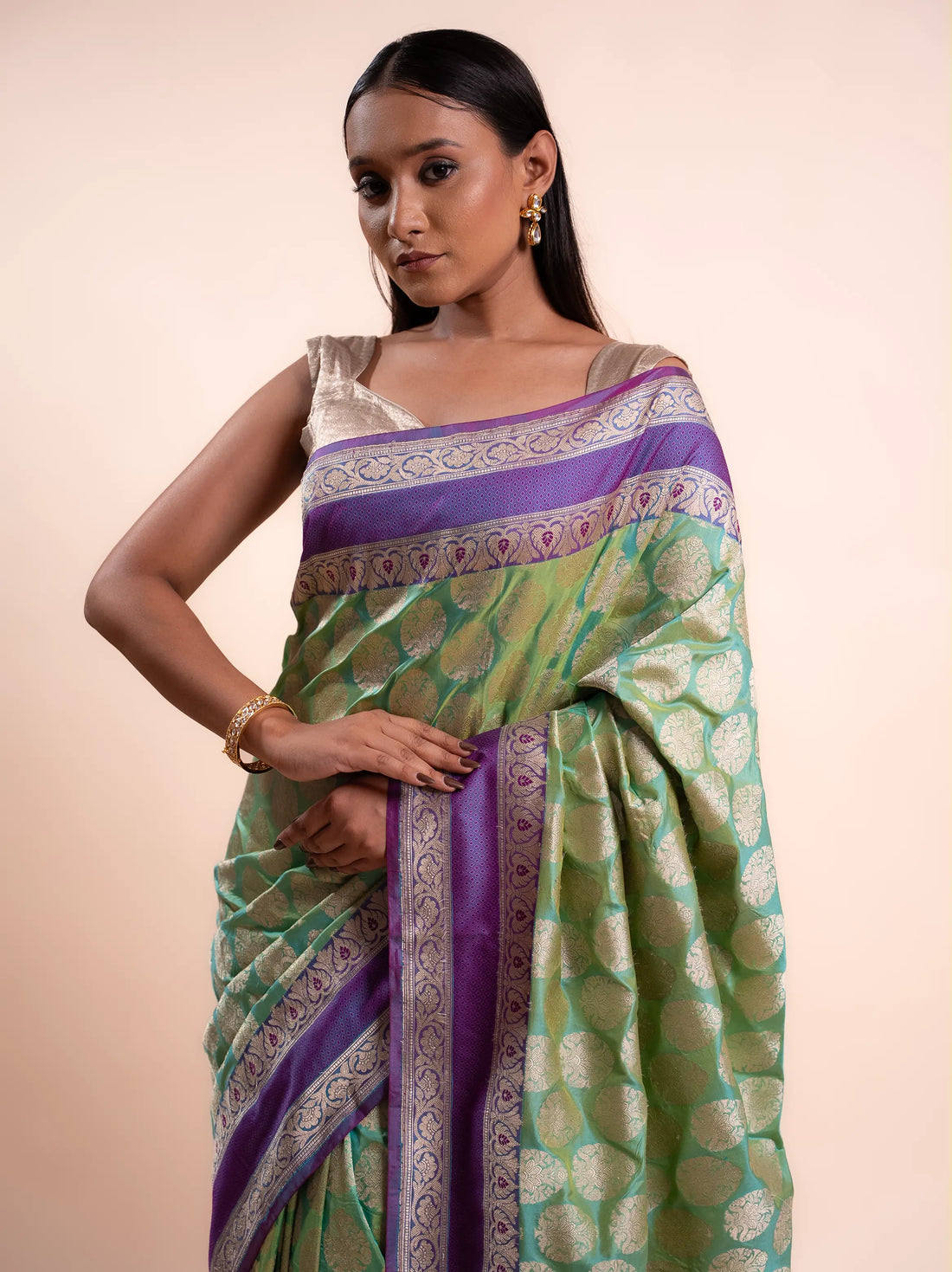 Eshani - The Pista Green Elegance House of Banaras