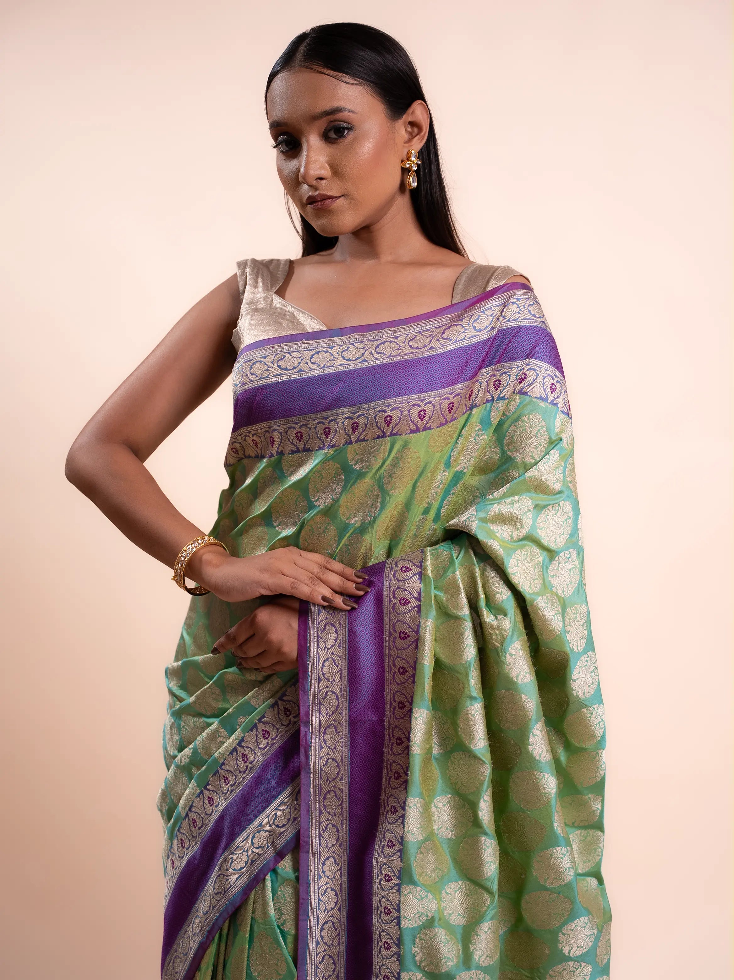 Eshani - The Pista Green Elegance House of Banaras