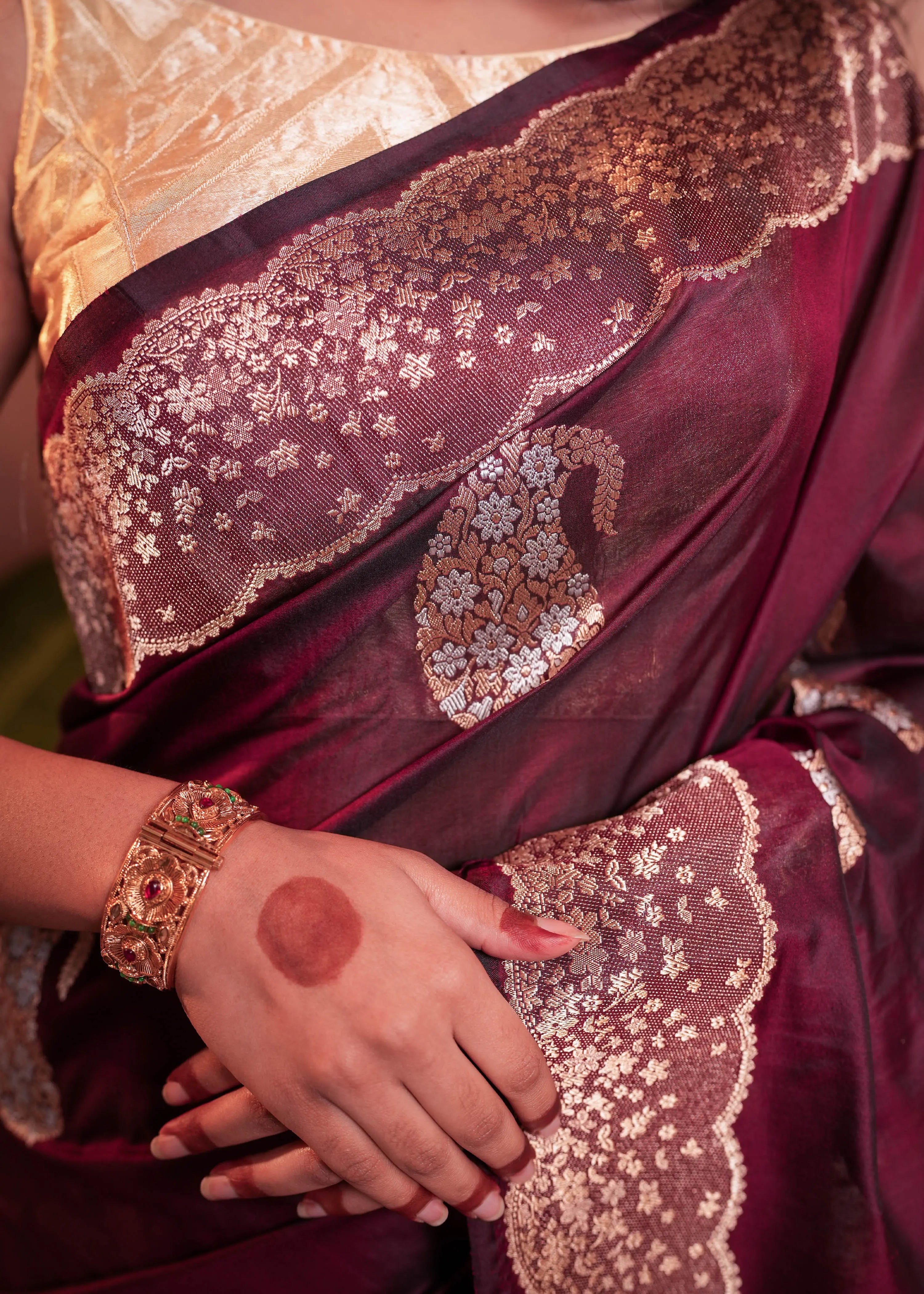 Jawaher - The Maroon Magnificence House Of Banaras