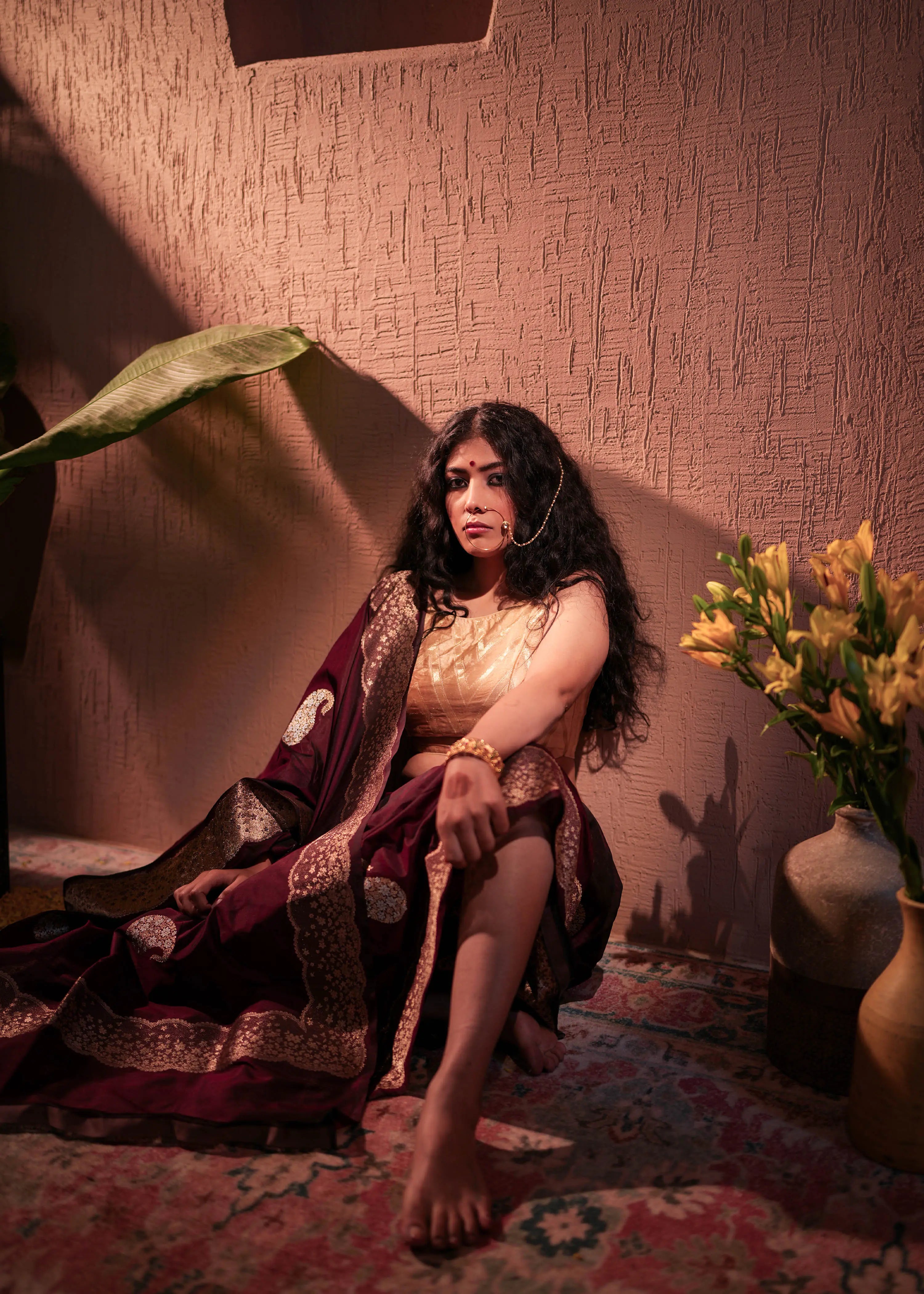 Jawaher - The Maroon Magnificence House Of Banaras