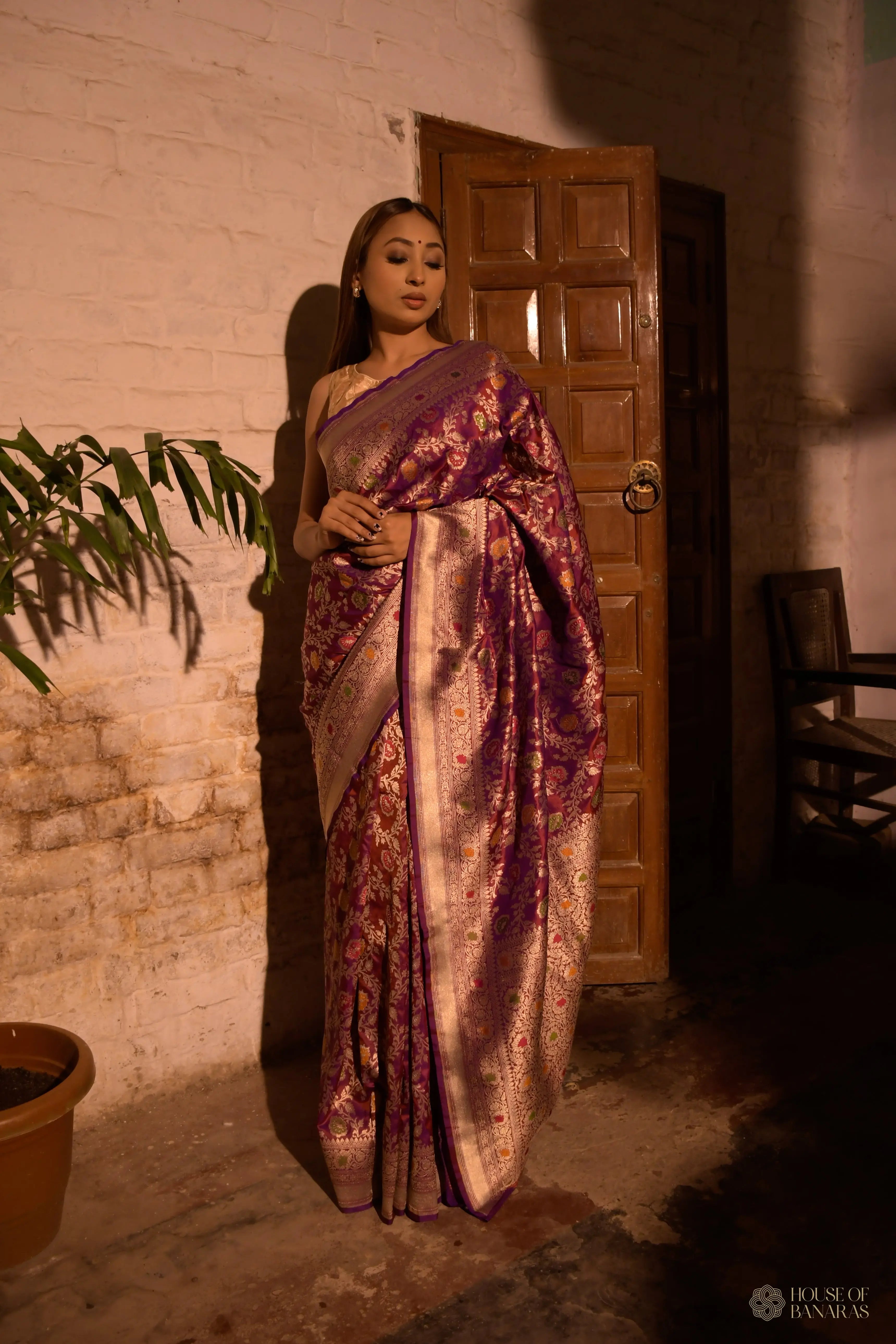 Meenakshi - The Maroon Majesty House Of Banaras