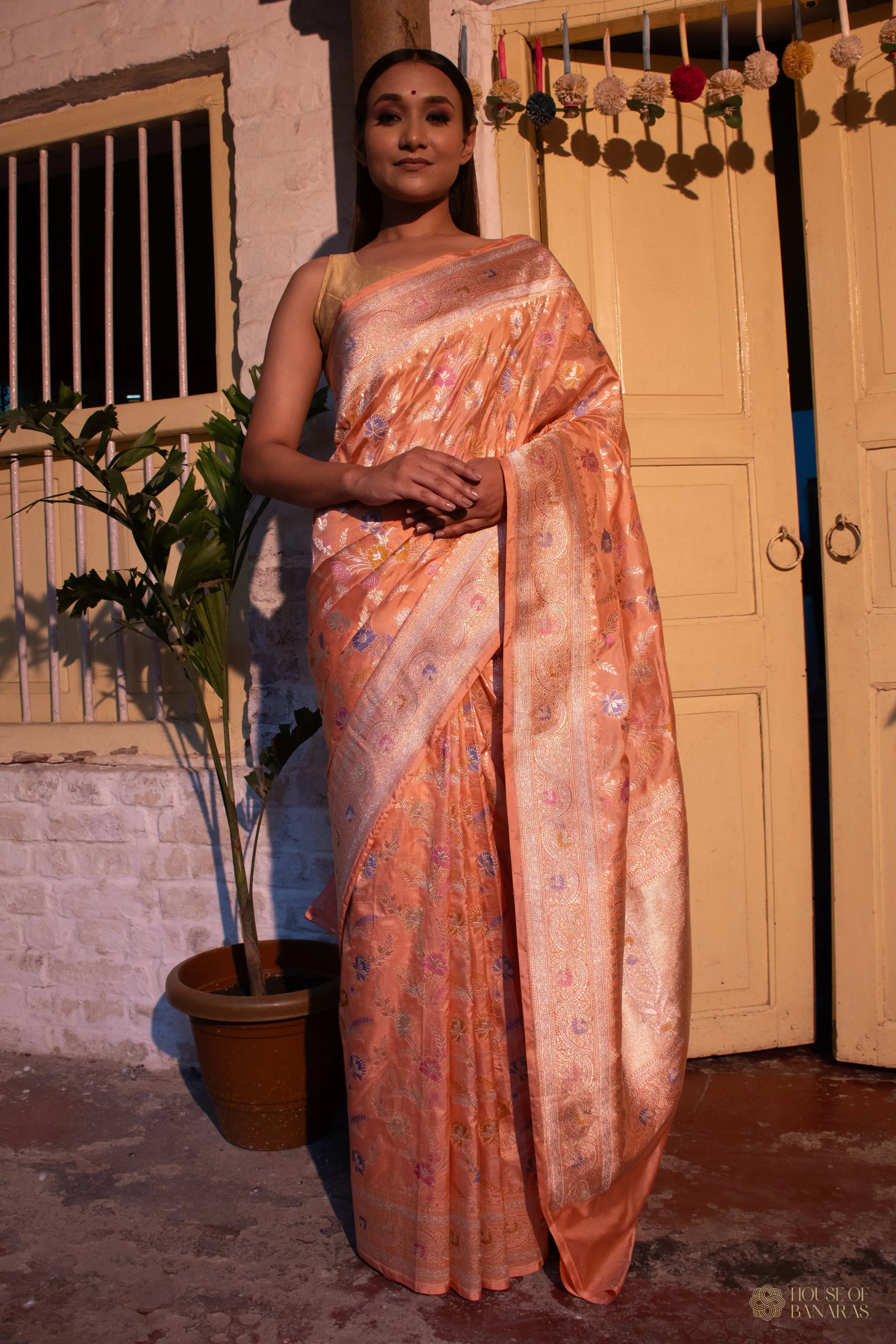 Lavanya - The Orange Radiance House Of Banaras