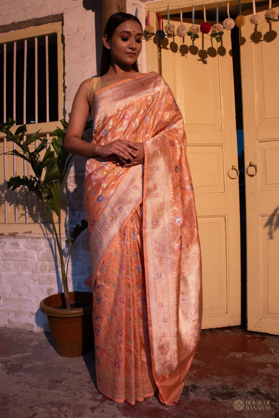 Lavanya - The Orange Radiance House Of Banaras