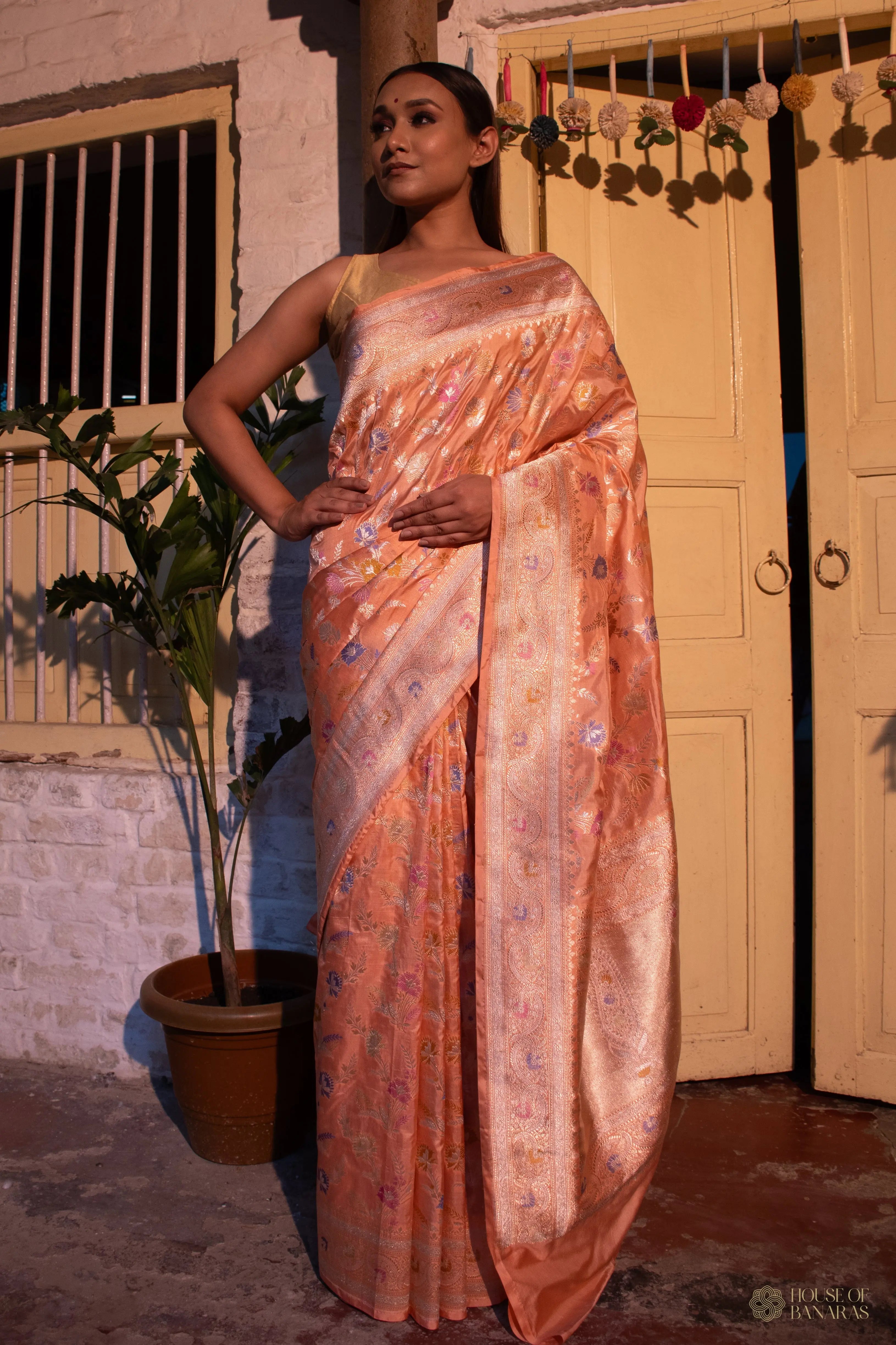 Lavanya - The Orange Radiance House Of Banaras