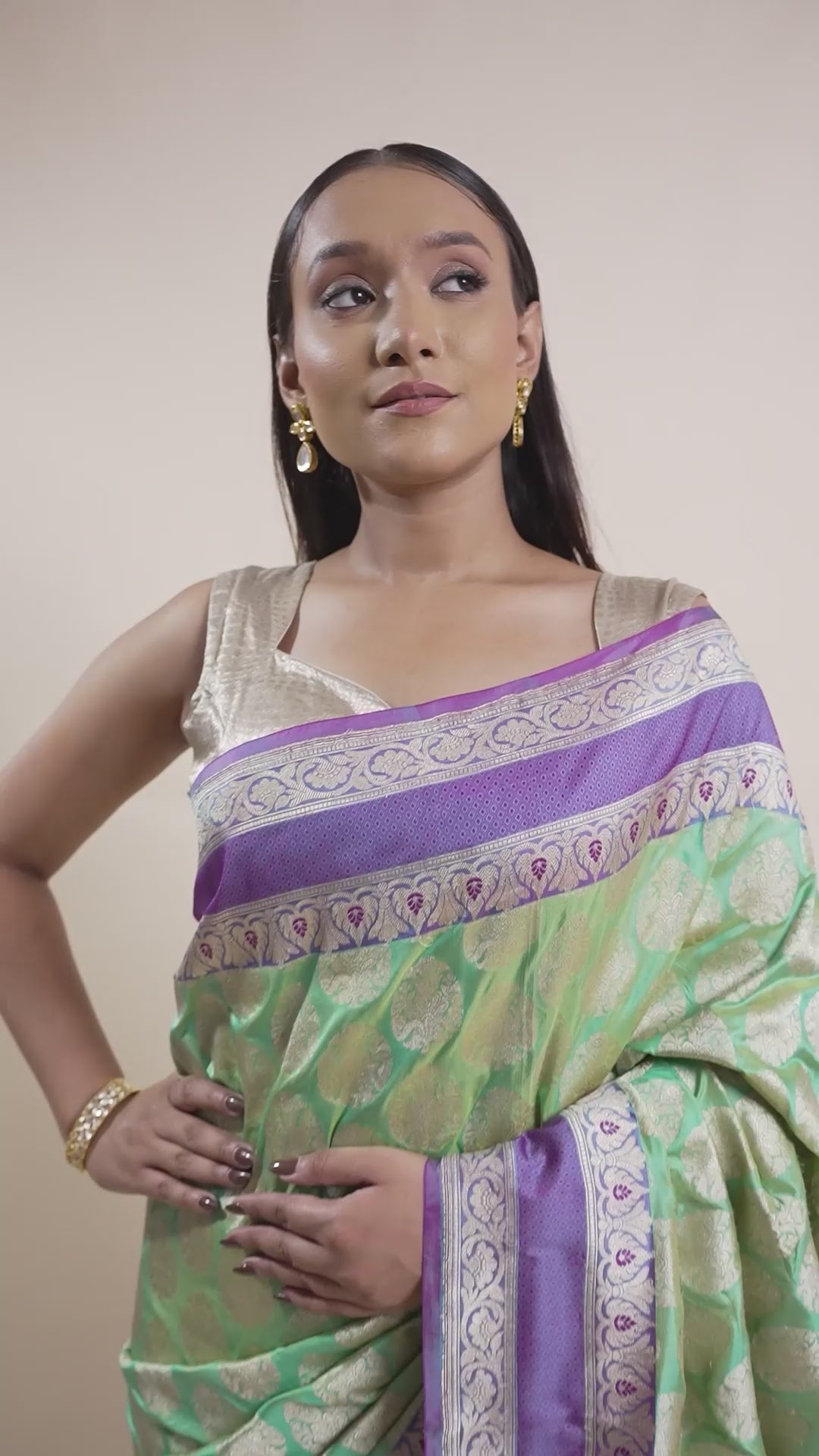 Eshani - The Pista Green Elegance