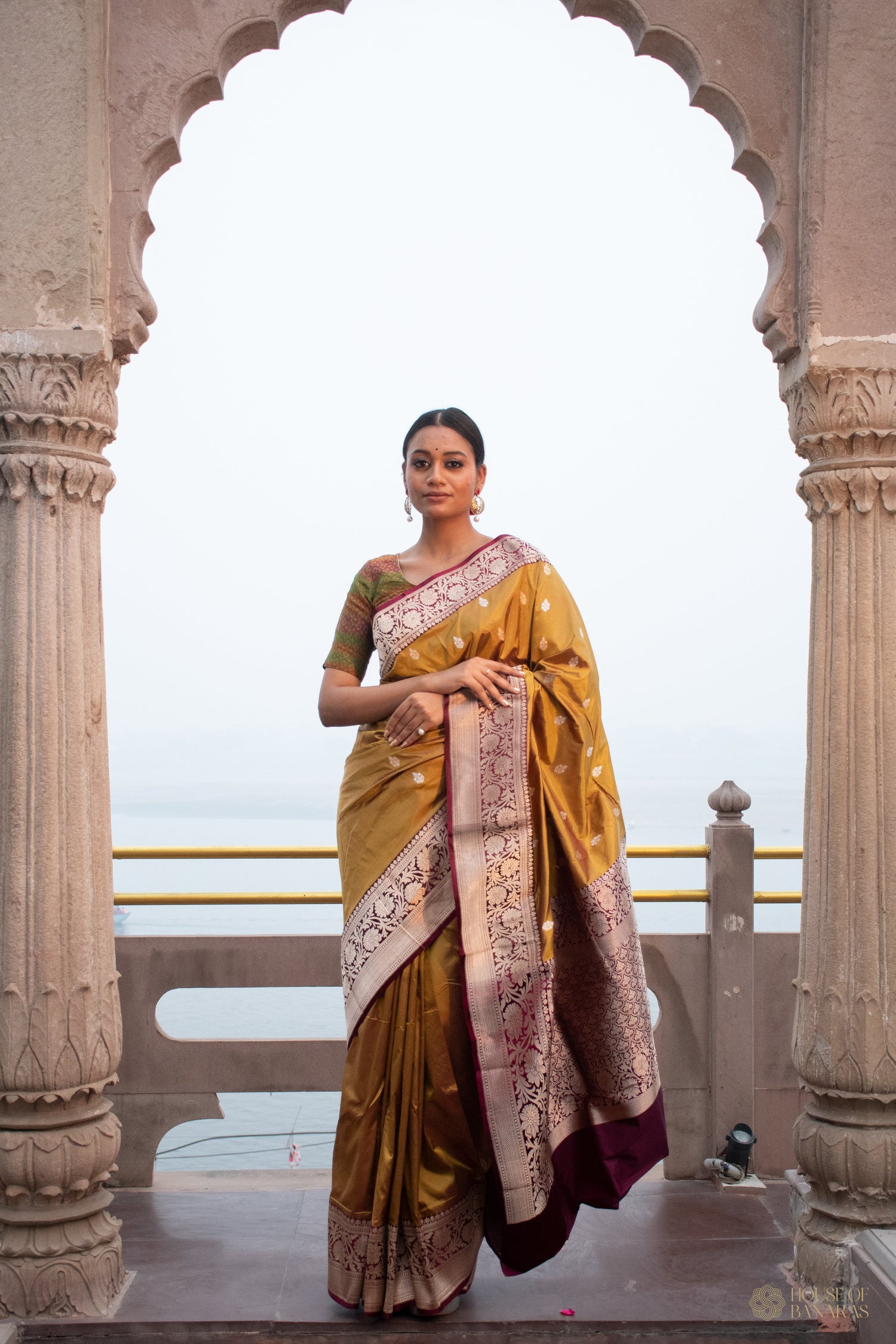 The Divine Sound Woven: Why Shankh Spirals Rule Banarasi Silk