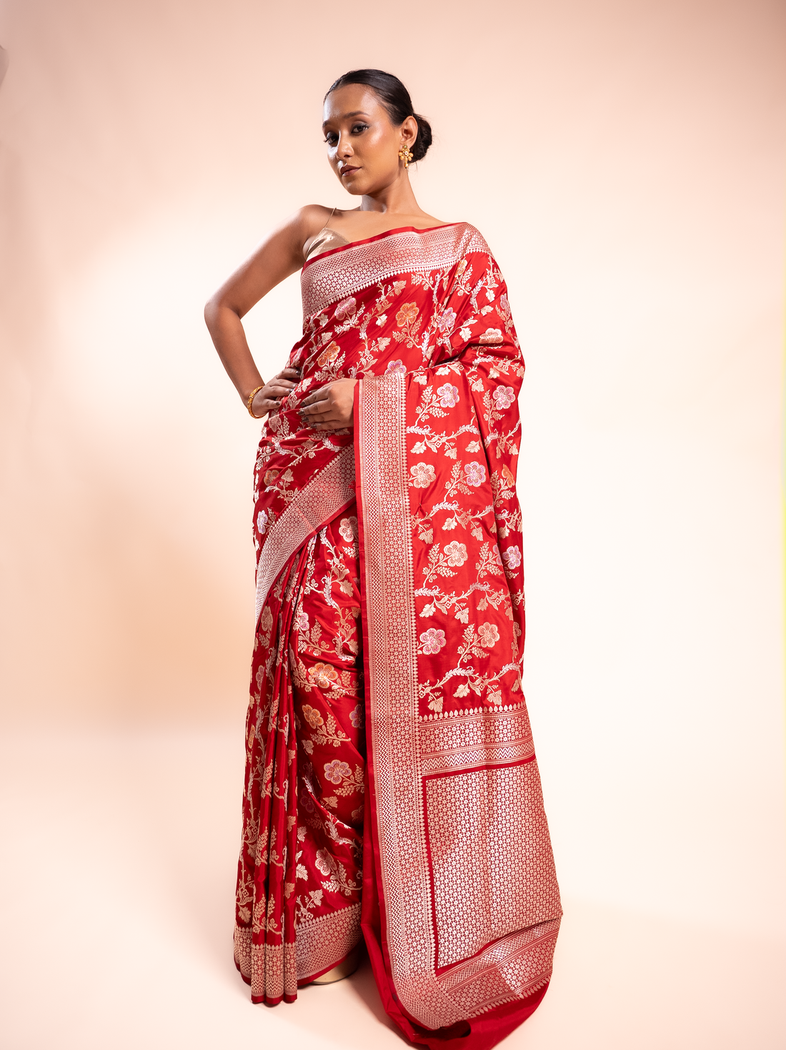 Madhulika - The Crimson Meenakari Garden
