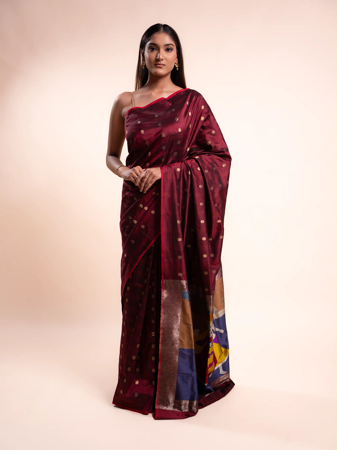 Shubhra - The Burgundy Elegance House of Banaras