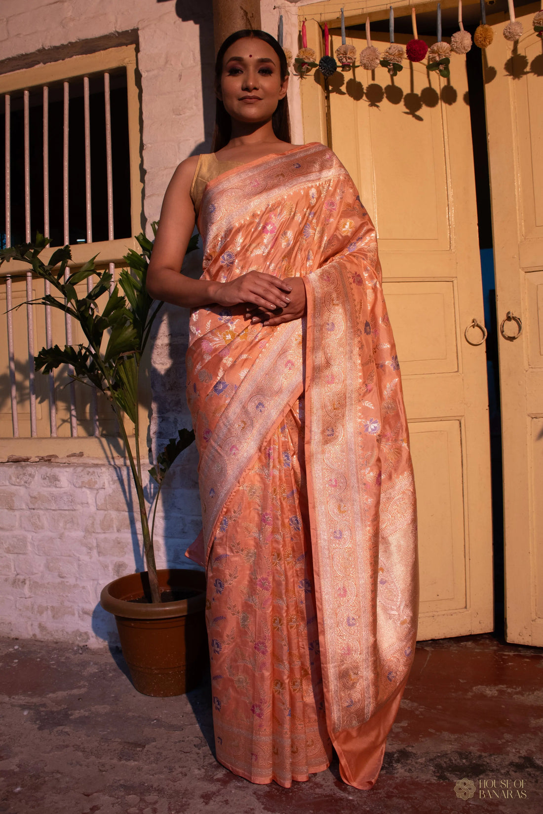 Lavanya - The Orange Radiance House Of Banaras